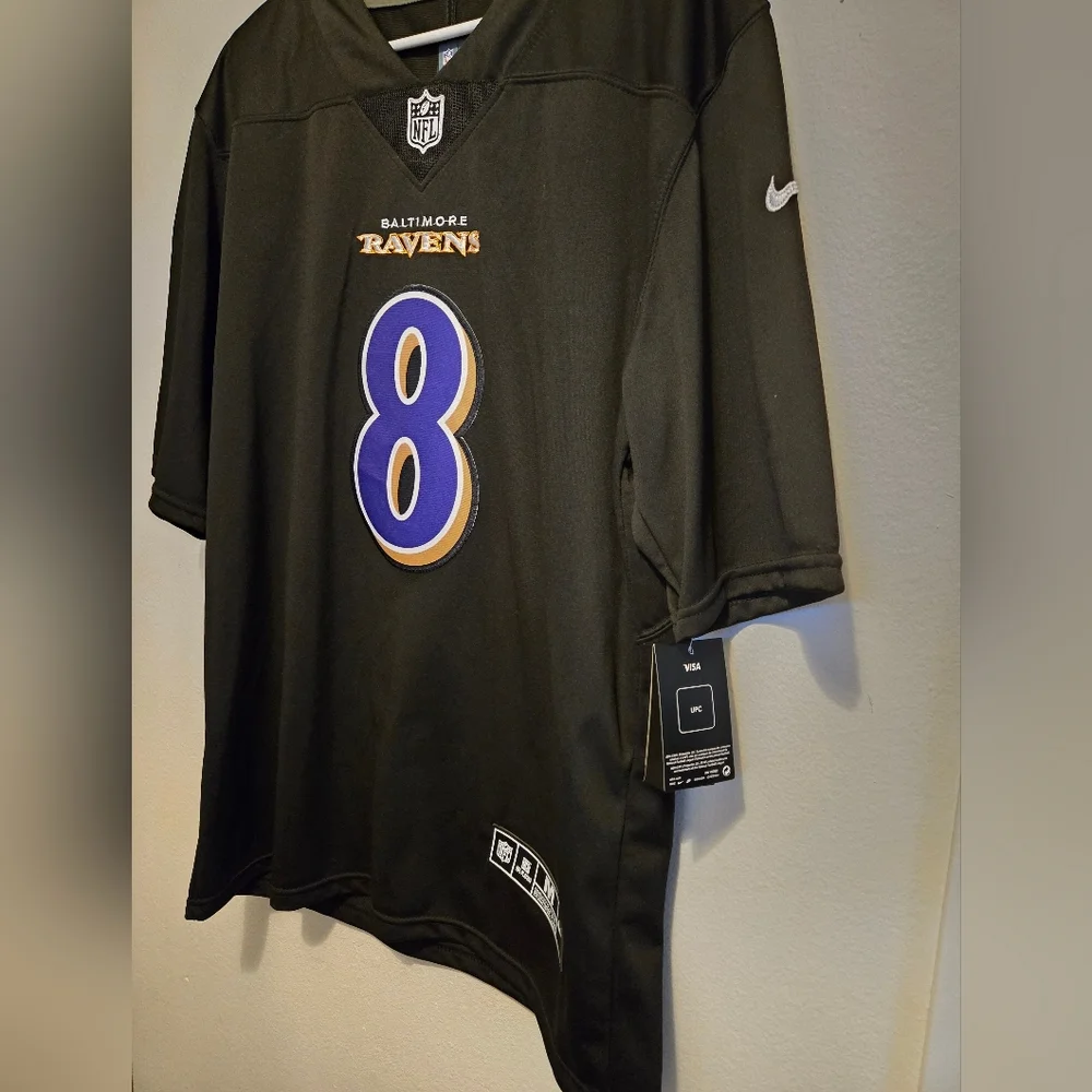 NFL Baltimore Ravens Black and Purple Jersey - Picture 2 of 4